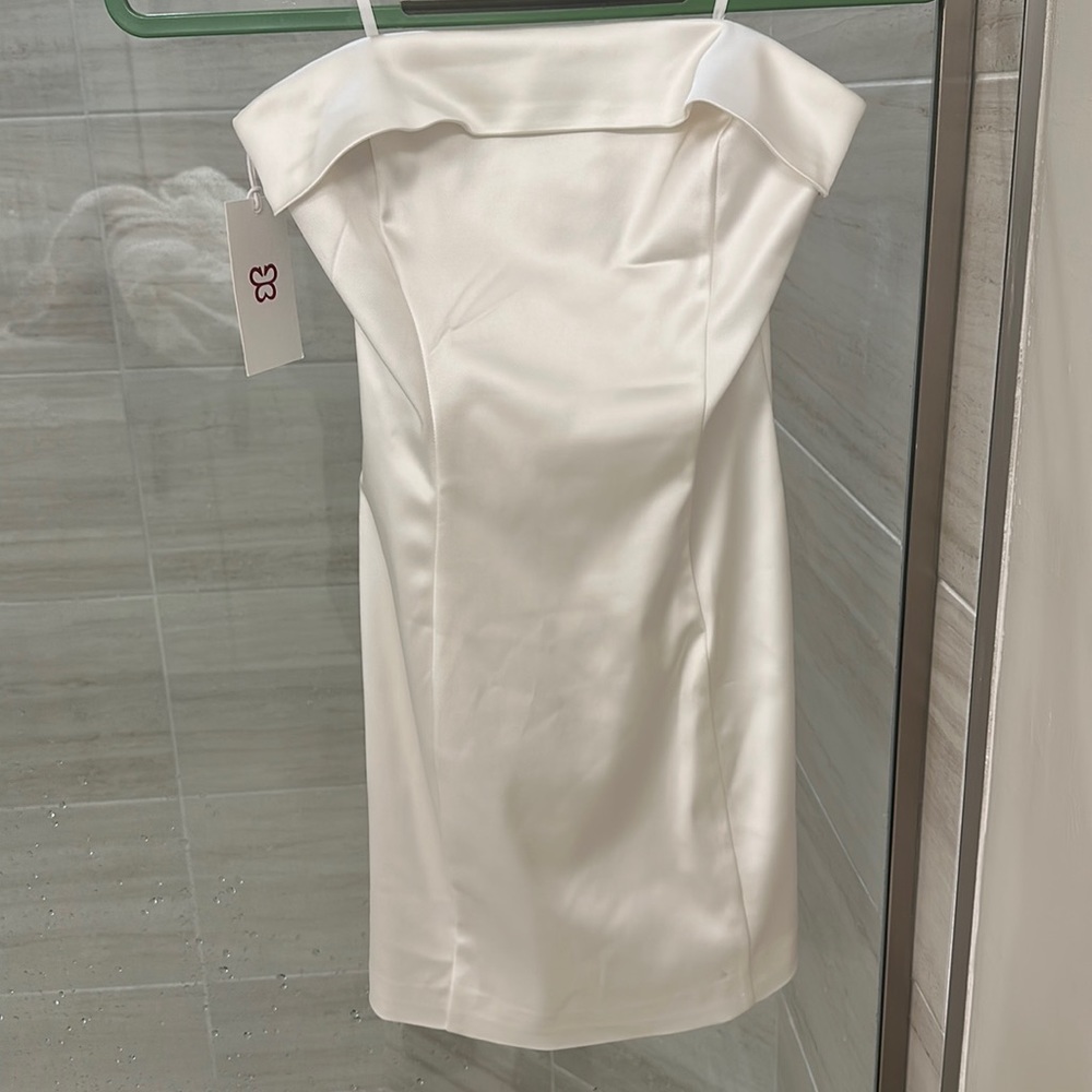 Aritzia Satin Strapless Dress - Size 0